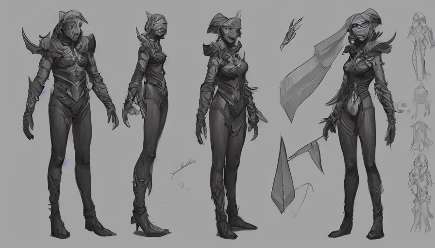 Image similar to a magical character, comic book design, cosplay, RPG, character design, character reference, character sheet, artstation