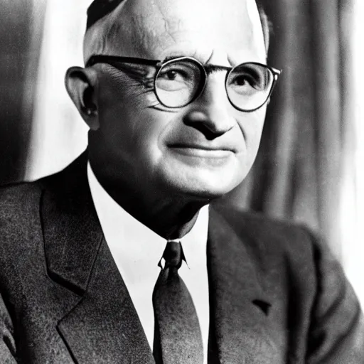 Prompt: Harry Truman brand brain tonic