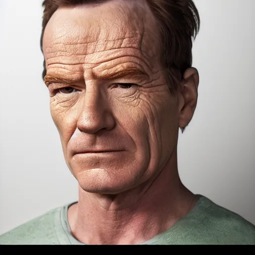 Image similar to Mugshot Portrait of Bryan Cranston dressed as Hal Wilkerson, real life, hyperrealistic, ultra realistic, realistic, highly detailed, epic, HD quality, 8k resolution, body and headshot, film still, front facing, front view, headshot and bodyshot, detailed face, very detailed face