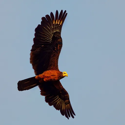 Prompt: a bateleur eagle, award-winning nature photography