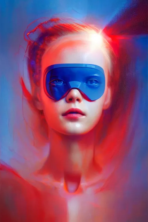 Prompt: 3 d, sci - fi, morning, smiling fashion model face, sun, lightning clouds, vogue cover style, light red and deep blue mood, cinematic, realistic painting, intricate oil painting, high detail, figurative art, multiple exposure, poster art, 3 d, by stanley kubrick and tooth wu and wlop and beeple and greg rutkowski