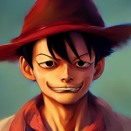 Prompt: Luffy , digital art by Mandy Jurgens and Irina French and Heraldo Ortega , hyperdetailed, artstation, cgsociety