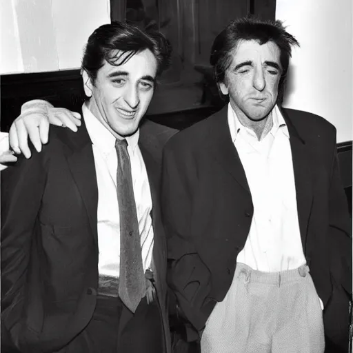 Image similar to young robert deniro with young al pacino and young jack nicholson