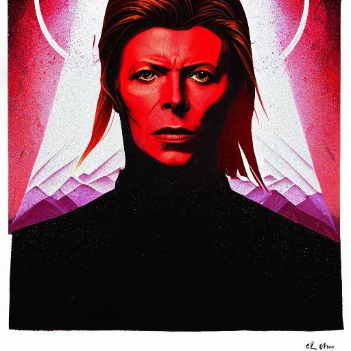 Image similar to david bowie portrait : alena aenami