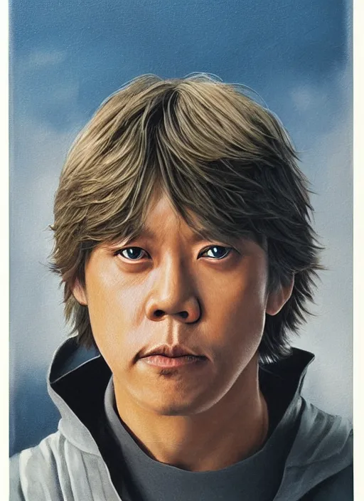 Prompt: painting by tsuyoshi nagano of luke skywalker