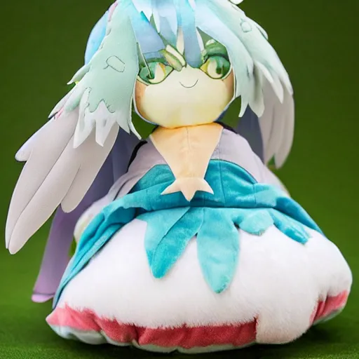 Prompt: cute fumo plush of a harpy girl from an island in the sky