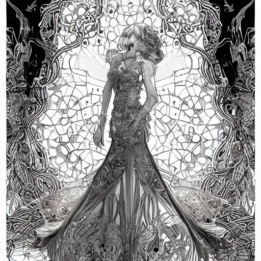 Image similar to the most incredibly beautiful and elegant and cute woman, an ultrafine detailed illustration by james jean, final fantasy, intricate linework, bright colors, behance contest winner, vanitas, angular, altermodern, unreal engine 5 highly rendered, global illumination, radiant light, detailed and intricate environment