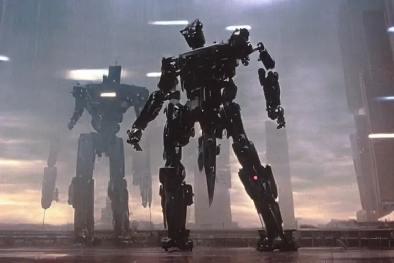Image similar to Giant robots from the matrix movie