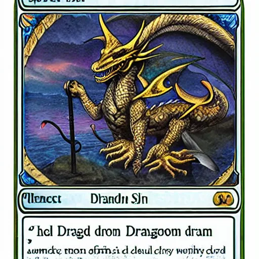 Image similar to a deck mixed with a dragon