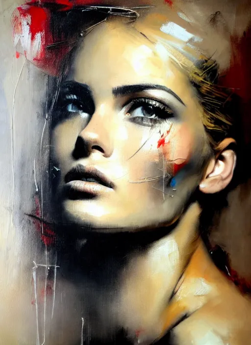 Prompt: painting of a gorgeous young woman in the style of Guy Denning, realistic, sharp focus, 8k high definition, insanely detailed, intricate, elegant, art by Guy Denning and Solly Smook