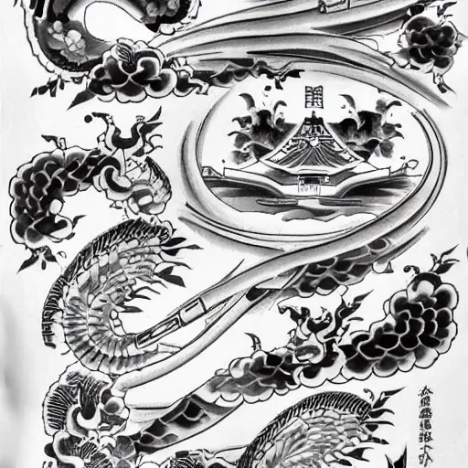 Image similar to Traditional Japanese Tattoo Reference Sheet