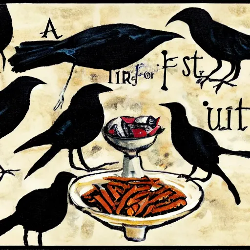 Prompt: a feast for crows