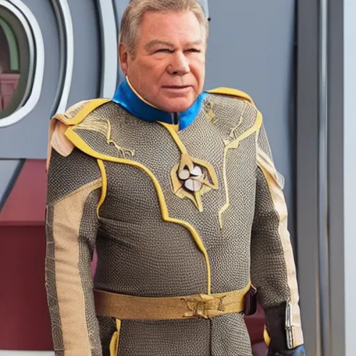 Prompt: William Shatner (ca. 1970) as the captain from the Orville (2017)