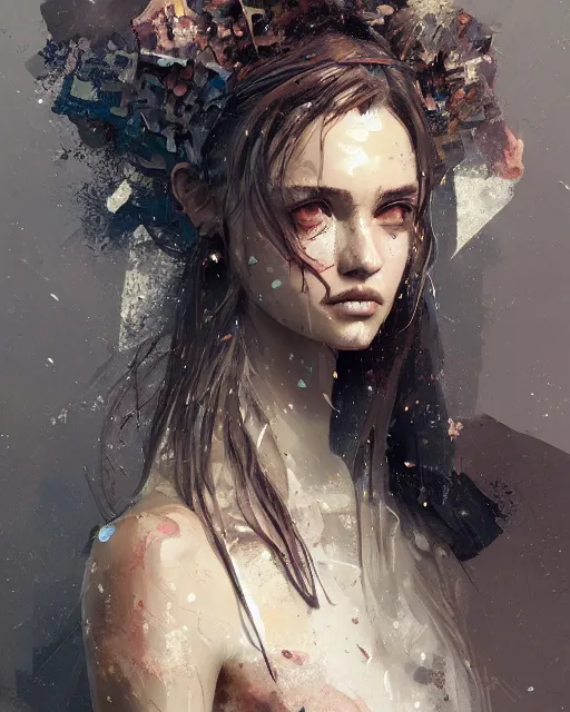 Image similar to beauty girl, hyper detailed, insane details, intricate, elite, elegant, luxury, by ismail inceoglu dragan bibin hans thoma greg rutkowski alexandros pyromallis rene maritte illustrated, perfect face, fine details, realistic shaded, fine - face, pretty face