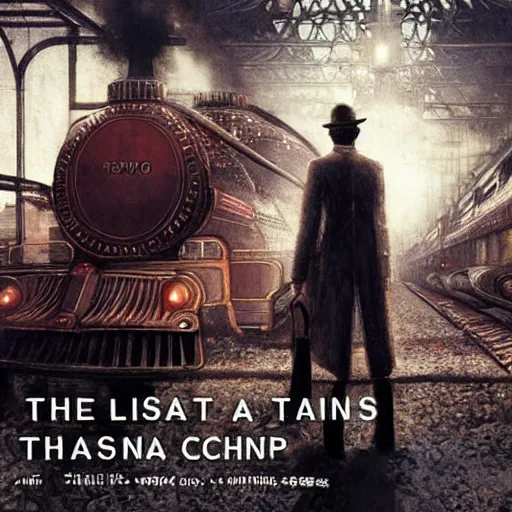 Prompt: the last train , Artwork by Akihiko Yoshida, cinematic composition