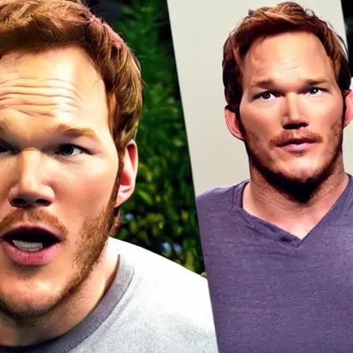 Prompt: chris pratt cosplays as mario