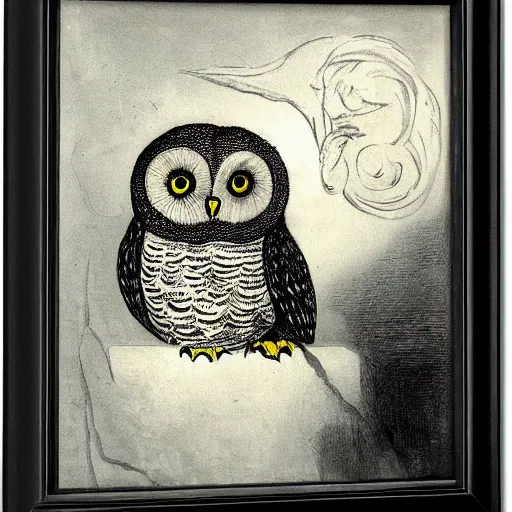 Prompt: owl by henry fuseli