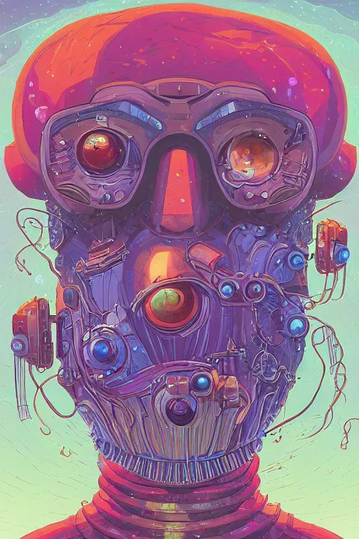 Prompt: portrait of jewel orbfolk cyclops 📐 in the style of Rob Lefield and Dan Mumford , trending on artstation, digital art,surrealism ,macro,blueprint ,vaporwave ,