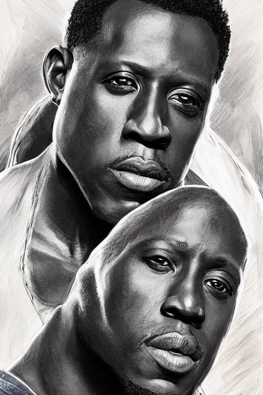 Image similar to Portrait of Wesley Snipes as Flash, DC, justice league, cinematic lighting, intricate, elegant, highly detailed, digital painting, artstation, painted by Artgerm and Mark Waid and Greg Rutkowski and Mandy Jurgens and Snyder