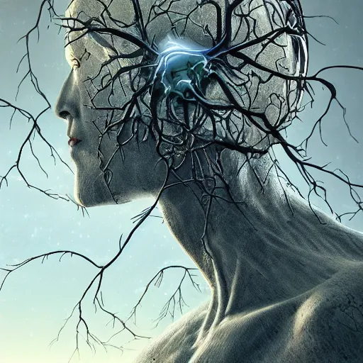 Prompt: ultra realistic illustration of immortal neuron, intricate, scifi, unique landscape, beautiful, highly detailed, technology, singularity, immortality, thought provoking, masterpiece, digital painting, artstation, concept art, smooth, sharp focus, illustration, art by roberto digiglio and furio tedeschi and filippo ubertino