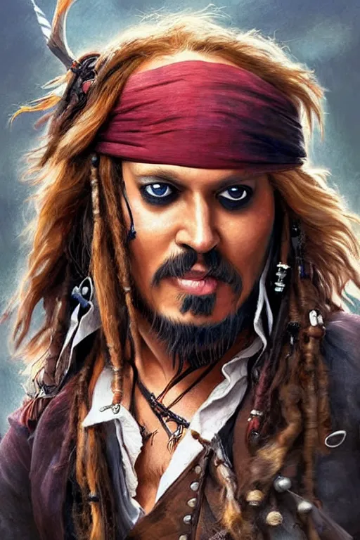 Pirates of the Caribbean movies Jack Sparrow Head replica movie prop