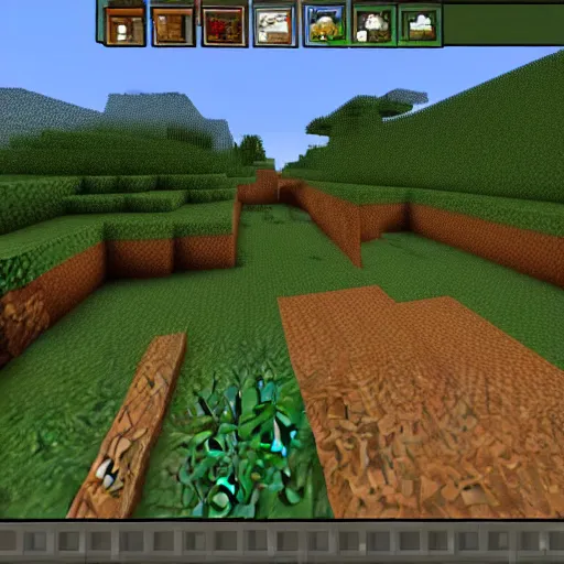 Prompt: screenshot from minecraft spider