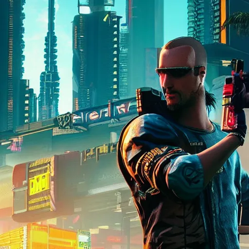 Prompt: Cyberpunk 2077 in PlayStation 1 graphics