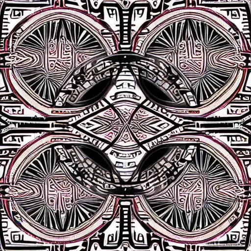 Prompt: symmetrical psychedelic pattern tribal with high definition details, ultra high resolution, lot of details, clean, denoise