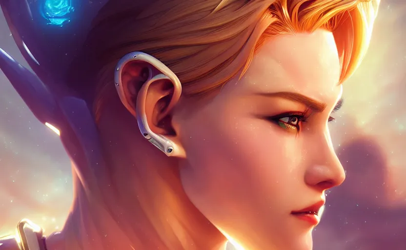 Image similar to symmetry!! portrait of sailor uranus! alien in the style of horizon zero dawn, machine face, intricate, elegant, highly detailed, digital painting, artstation, concept art, smooth, sharp focus, illustration, art by artgerm and ross tran and greg rutkowski and alphonse mucha, 8 k