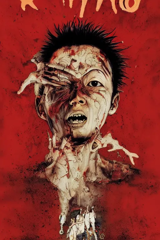 Image similar to Ultra realistic portrait of Tetsuo , Movie poster style, box office hit, a masterpiece of storytelling, (Akira 1988) highly detailed 8k