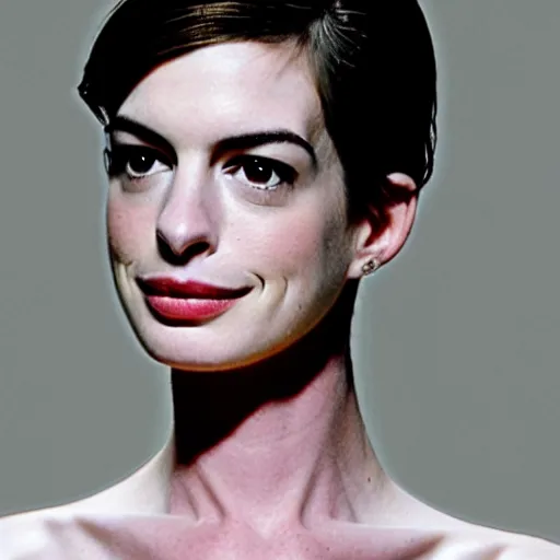 Image similar to backlit anne hathaway poses for a move still portrait for a 1980s thriller movie, color film, grainy