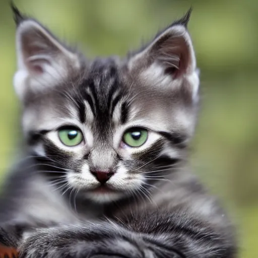 Image similar to strong muscular kitten