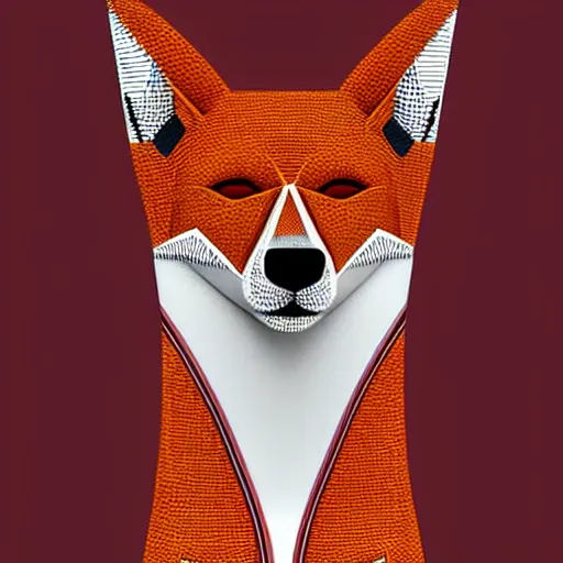 Prompt: A dingo mascot, maroon and white, NFL, highly detailed design, high evolution, legendary, smooth, sharp focus, dynamic lighting, intricate, trending on ArtStation, art by Paul Rand