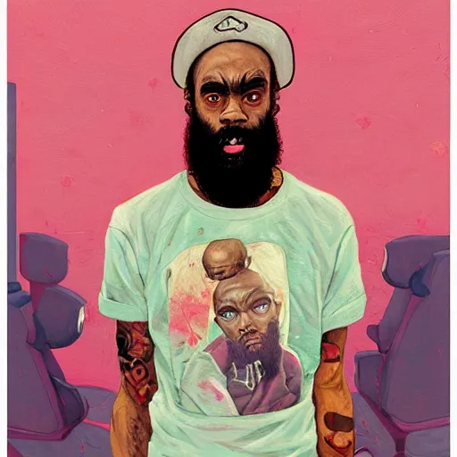 Prompt: portrait of mc ride by hikari shimoda