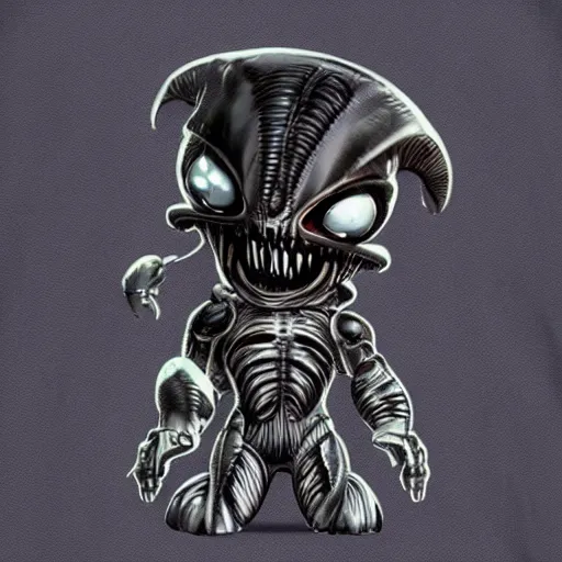 Image similar to miniaturine of cute xenomorph