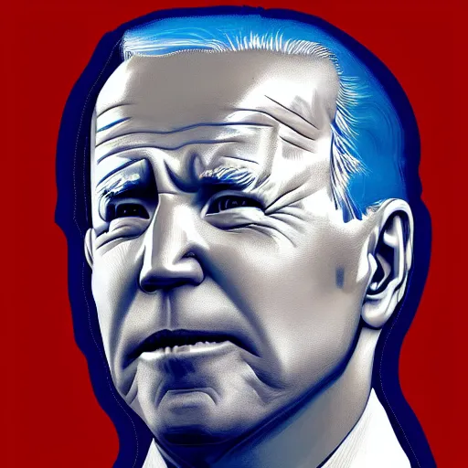 Image similar to Inspiring Portrait of Joe Biden as Guerrilla Heroica Revolution Digital Art