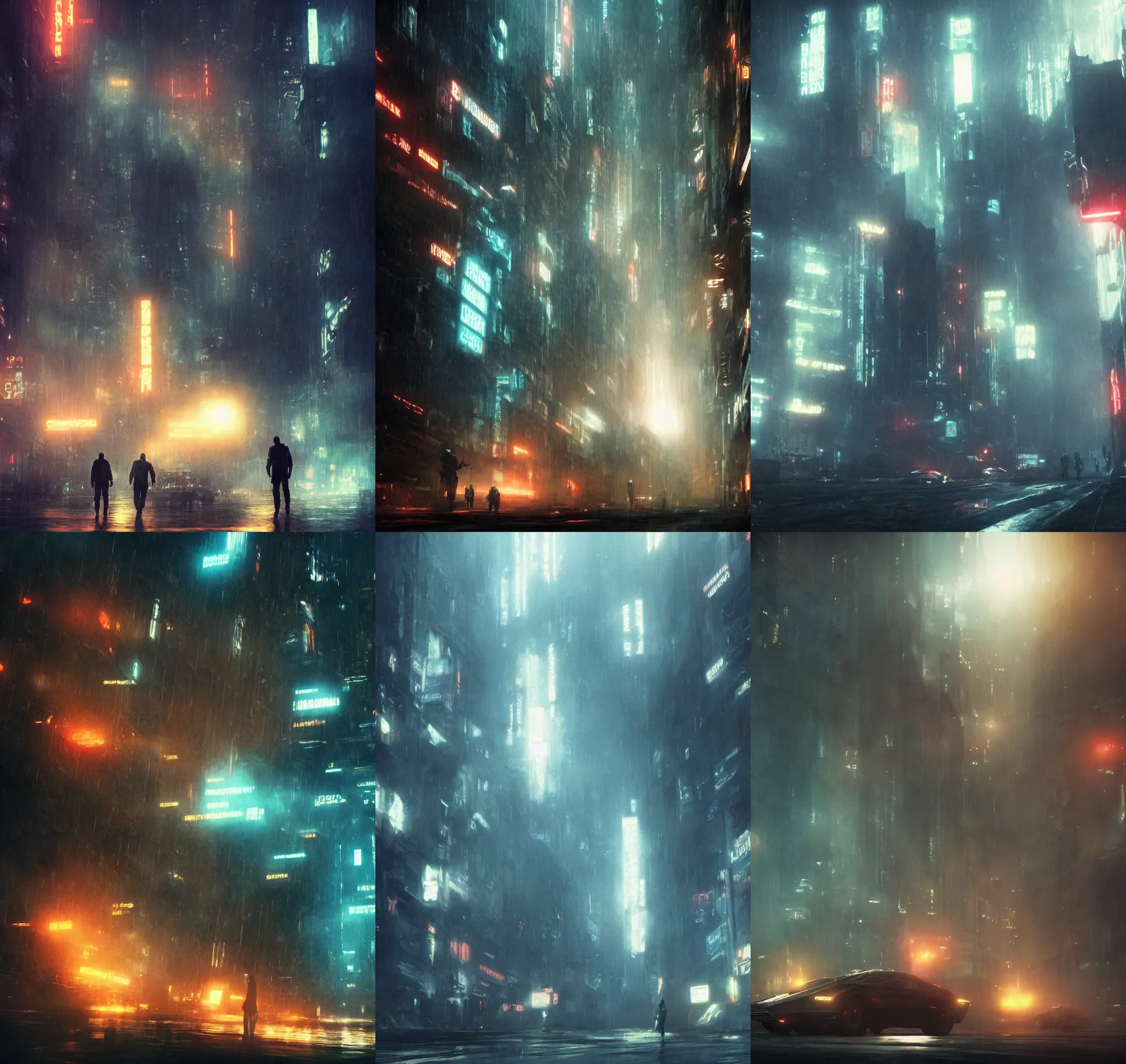 Prompt: a cinematic scene from blade runner 2 0 7 9, scifi, backlit, realistic! dream