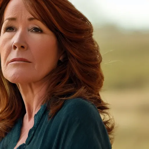 Prompt: mary mcdonnell as catlyn stark golden hour cinematic