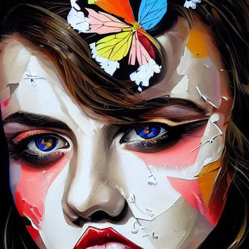 Image similar to a beautiful artwork by Sandra Chevrier