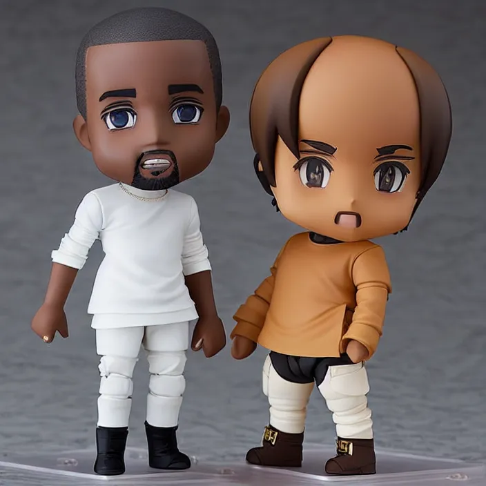 prompthunt: a action figure of kanye west using full face