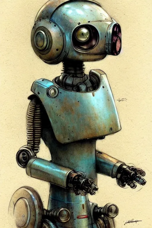 Image similar to (((((1950s robot . muted colors.))))) by Jean-Baptiste Monge !!!!!!!!!!!!!!!!!!!!!!!!!!!