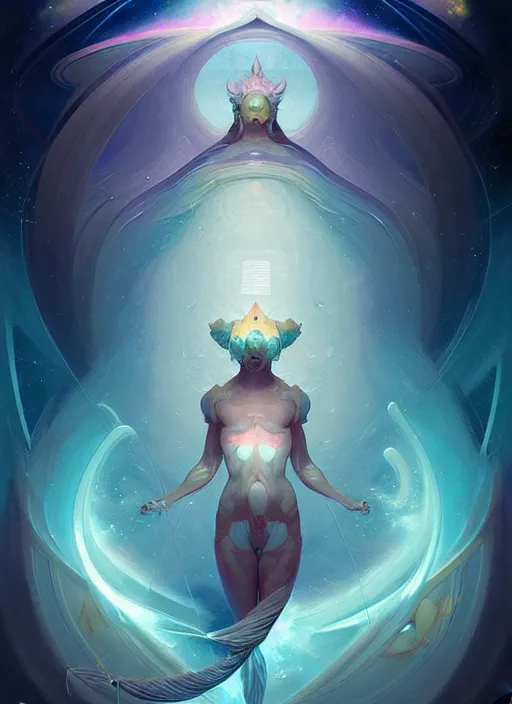 Prompt: symmetry!! pisces!!!! highly detailed, high contrast, light reflection, trippy, nebula, trending on art station by artgem, by peter mohrbacher, by wlop, by ruan jia