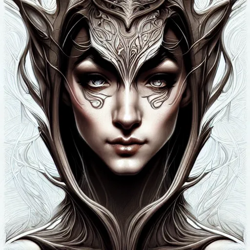 Image similar to digital art, centered head and shoulders of a elven ,intricate, veins, by James Jean and by artgerm , ultradetailed, charachter design, concept art, trending on artstation,