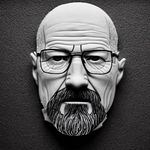 Image similar to walter white made out of cheese, cinematic photography, trending on artstation,