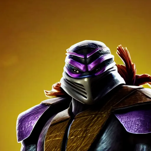 Image similar to still photo of the shredder from tmnt, highly detailed, photorealistic portrait, bright studio setting, studio lighting, crisp quality and light reflections, unreal engine 5 quality render