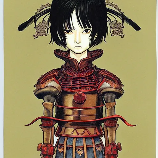 Image similar to prompt : portrait of knight painted in miyazaki color style drawn by katsuhiro otomo and takato yamamoto, inspired by fables, china doll face, smooth face feature, intricate oil painting, high detail, sharp high detail, manga and anime 2 0 0 0