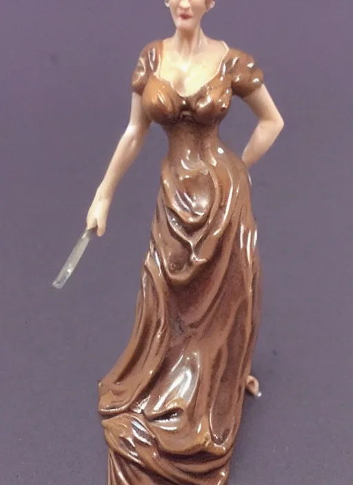 Image similar to Fine Image on the store website, eBay, Full body, 80mm resin detailed miniature of an attractive mature lady