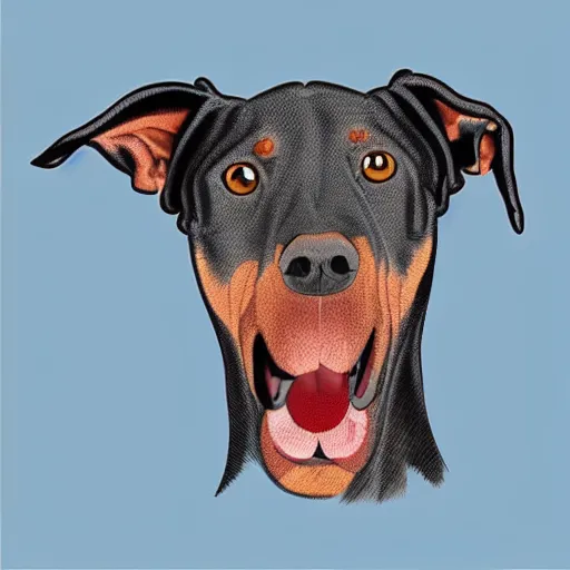 Image similar to “ anatomical diagram of canine ” morphed with crocodile doberman pinscher dog “ gray ’ s anatomy ” 1 0 2 4 x 1 0 2 4