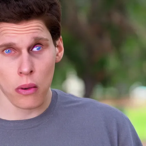 Image similar to Live Action Still of Jerma in Superbad, real life, hyperrealistic, ultra realistic, realistic, highly detailed, epic, HD quality, 8k resolution, body and headshot, film still