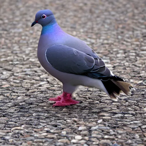 Image similar to pigeon with long beak and big feet, photograph